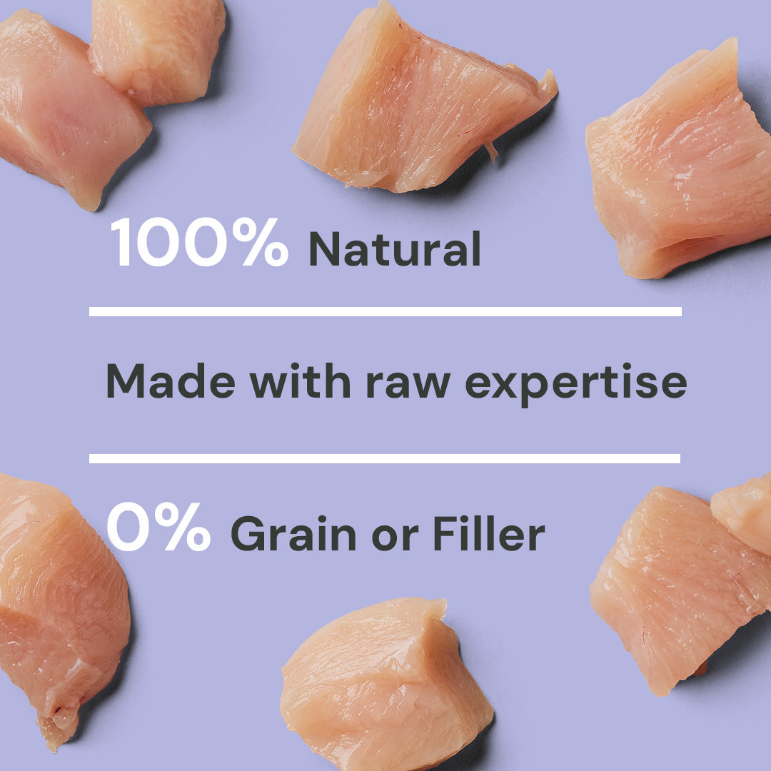 Weaning Paste Raw Chicken 500g: 100% Natural, Made with raw expertise, No Grain or Filler.