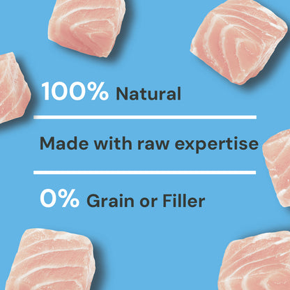 Just Raw Fish 500g: 100% Natural, Omega 3 Rich, Made with raw expertise, 0% Grain or Filler.